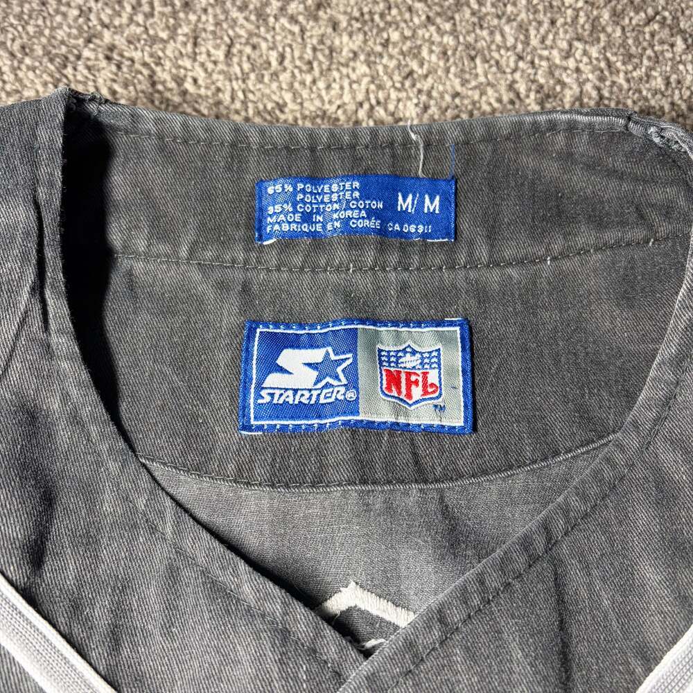 NFL VTG 90s LOS ANGELES RAIDERS STARTER BASEBALL JERSEY - Picture 5 of 5